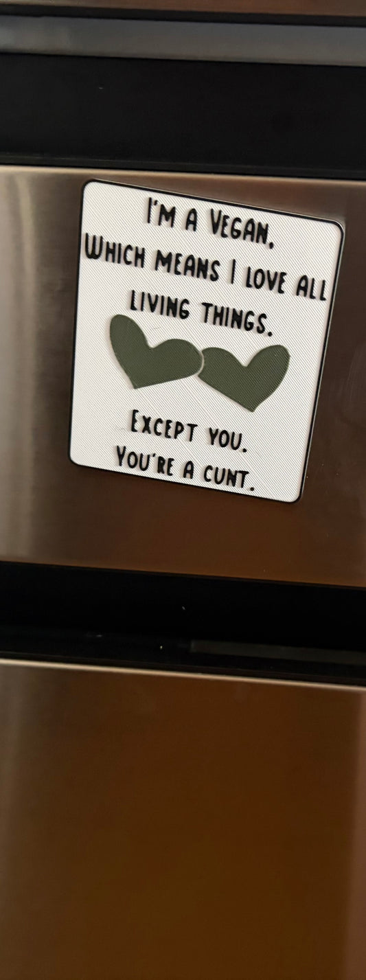 Vegan love magnet